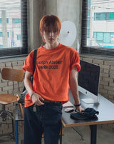 アトリエ レタリング ショート スリーブ Tシャツ