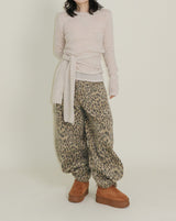 (Leopard Item)キヤヒョウ柄バルーンフィットワイドパンツ