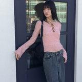 Jinning Thin Fit Mohair Inner Long Sleeve Knitwear