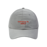 25SS CHECK RIPSTOP STRING BALL CAP LIGHT GRAY