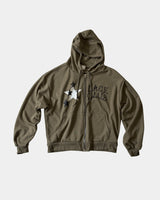 Lace Club Two-way zipper hoodie