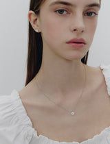 26SS★ Essence Silver Moissanite Floria Necklace