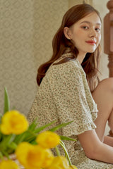 ULLALA PAJAMA Delia Short-sleeved Woman's Pair Cream[24116WPSSN]