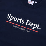 Sports Dept Line Logo T-shirt - Navy