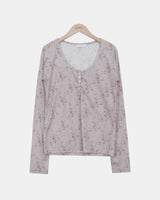 Sage Flower Long-Sleeve T-Shirt