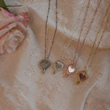 【MADE】 Heart mirror necklace
