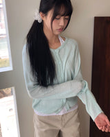 Luan Basic Round Knit Cardigan