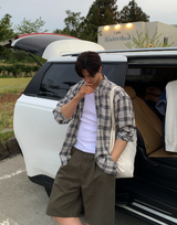 Land Y Summer Overfit Check Shirt