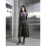 V-YOKE GATHERED PANTS