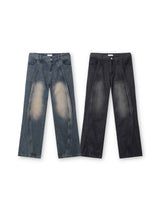 LMN Levy Curve Slit Wide Denim Pants (2 colors)