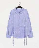 Peden Stripe Side Ribbon Shirt