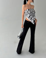 Basic Low-Rise Bootcut Pants