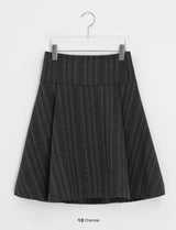 Hugit Stripe Banding Midi Skirt