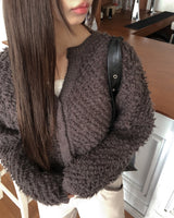 Upfit Fleece Sherpa Long Sleeve Cardigan
