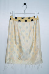レイヤード ドット ミディスカート (Yellow/2size)