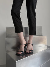 strap sandal heels (2color)