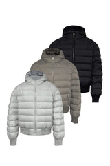 Relaxed Hooded Puffer Jacket