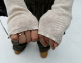 (SOFT-FIT/FALL EFFORTLESS CHIC) ソフトロングスリムボディシャーピングオフショルダーニット
