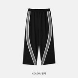バントダイアゴナルトラックワイドスウェットパンツ 3C