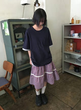 [unisex] モンゾレイヤードポケットボクシー半袖Tシャツ