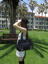 glossy stud 2way bag