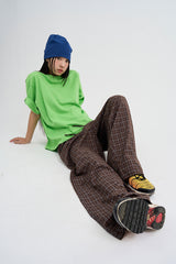 Window check pajama pants