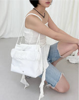 フリリッシュショルダーバッグ (white)