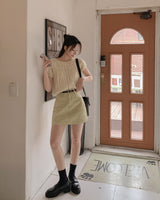 Jurpin cotton mini skirt