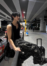 Summer Camo Wide Cargo Pants