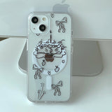 BlackWhite - パーティーケーキ Magsafe フォーンケース カードポケット セット