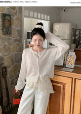 Frill See-through Wrap Skirt + Scrunchie Set (2color)
