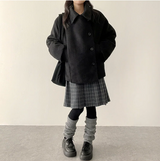 Pony Thick Belt Double High Neck Coat