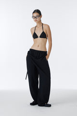 CUBIC SWEAT BIKINI TOP (BLACK)