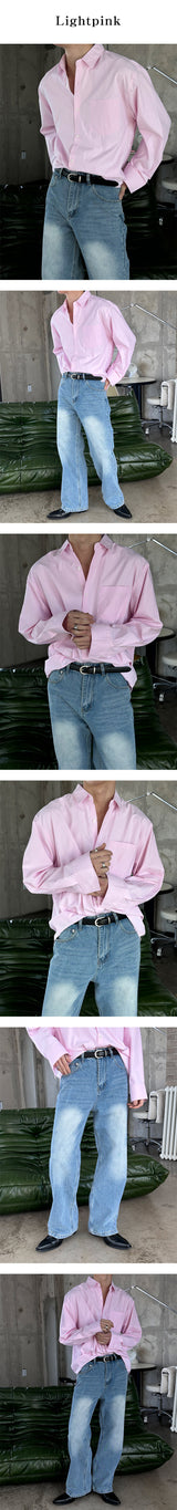 [S/S] ベーシックーバーフィットシャツ (7color)