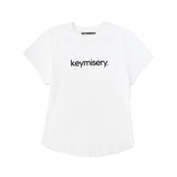 Keymisery スモールロゴTシャツ (ホワイト)