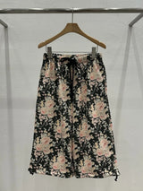  floral sweat crop pants