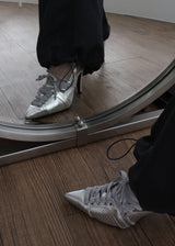 LACE-UP SLINGBACK HEEL