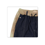 ワイドフィットデニムスウェットパンツ (KHAKI BLUE)