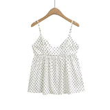 Elsyn Polka Sleeveless Top