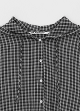[MADE] Shrut Check Summer Loose Fit Hooded Shirt