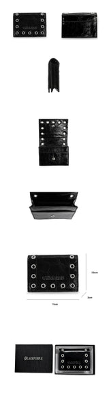 Takara Multi Eyelet Card Wallet - Black