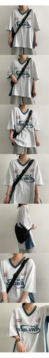 リールマンカラー半袖Tシャツ