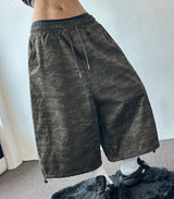 Open Pocket Cargo Military Two-Style Rope Bermuda Shorts 2color