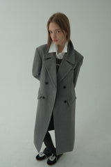 OVERSIZED WOOL COAT_MELANGE GRAY