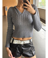 Pocket leather short pants