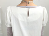 DotTexture Lace Line Mini Dress