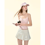 [Girly Fancy Club] pure series* summer refreshing versatile casual white pleated skort