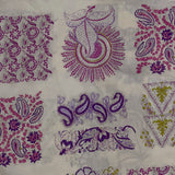 ethnic paisley open collar shirt_purple