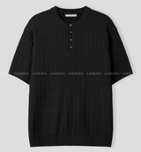 Slaig Skirt Summer Cooling Henry Neck Short Sleeve Knit