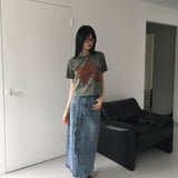 アルツフラワープリントクロップド半袖Tシャツ